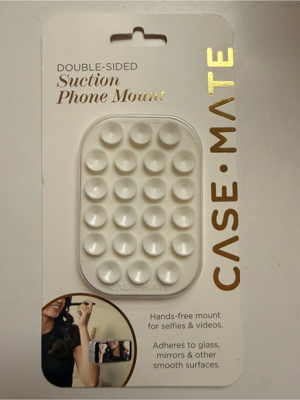 case-mate White Double-Sided Suction Phone Mount